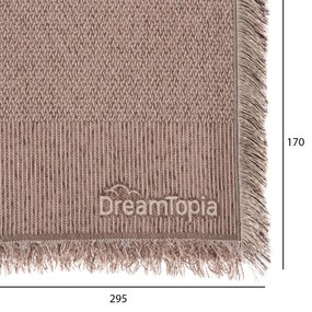ΡΙΧΤΑΡΙ ME ΚΡΟΣΙΑ DREAMTOPIA HM12165.01 ΣΕ ΑΝΟΙΧΤΟ ΚΑΦΕ ΧΡΩΜΑ 295X170εκ.