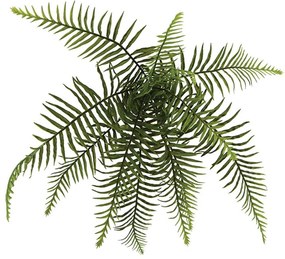 Τεχνητό Κρεμαστό Φυτό Φτέρη 00-00-21019 Φ60x35cm Green Marhome Synthetic