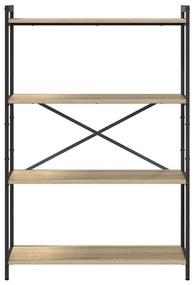 vidaXL Βιβλιοθήκη Sonoma Δρυς 80 x 30 x 118 εκ Επεξεργασμένο ξύλο