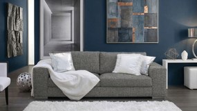 Καναπές Fantasy Διθέσιος-145φ 90β εκ.-Γκρι