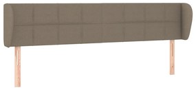 vidaXL Κεφαλάρι με Πτερύγια Taupe 183x23x78/88 εκ. Υφασμάτινο
