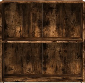 vidaXL Βιβλιοθήκη Καπνιστή Δρυς 80x30x77 εκ. από Επεξεργασμένο Ξύλο