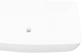 vidaXL Πολυτελής Κεραμικός Νιπτήρας Μακρόστενος Λευκός 71 x 39 cm