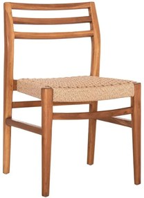 Καρέκλα Herrin HM18231 46x51x78cm Natural Wood, Rope