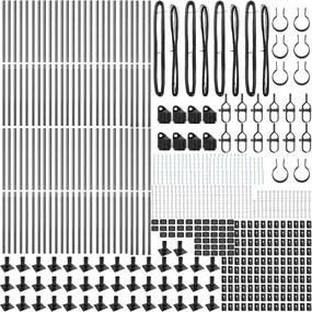 vidaXL Στύλος Περιφράξεων 52 pcs Γκρι Μέγεθος: 3,2 x 3,2 x 50 εκ.