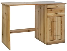 vidaXL Γραφείο με Συρτάρια 110 x 50 x 74 εκ. Μασίφ Ξύλο Πεύκου