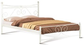 Κρεβάτι Erato 827-00-034 158x208x105cm Beige Διπλό Μέταλλο