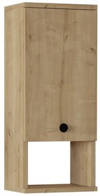 Ντουλάπι μπάνιου επιτοίχιο Mis Megapap χρώμα sapphire oak 30x21,8x71εκ.