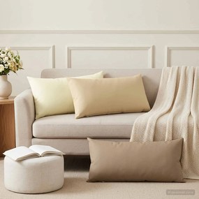 vidaXL Κάλυμμα Μαξιλαριού 2 pcs HEERLEN Κρεμ 40 x 70 cm Πολυεστέρας