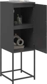 vidaXL Ντουλάπι Μαύρο 36x39x107 εκ. από Ατσάλι