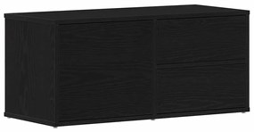 vidaXL Βάση TV με συρτάρι Μαύρο 80 x 34 x 35.5 εκ Επεξεργασμένο ξύλο