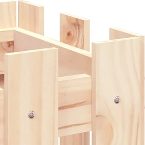 vidaXL Ζαρντινιέρα Υπερυψωμένη Σχ Φράχτη 100 x 30 x 30 εκ. Μασίφ Πεύκο