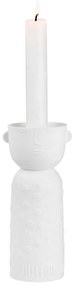 Κηροπήγιο Luna LBTRD0016459 7x15cm White Raeder Porcelain