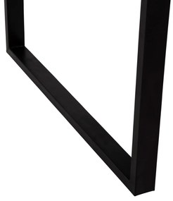 Τραπεζάκι σαλονιού SHABEN C9585.02 MDF Γκρί Μάρμαρο με Μαύρη Μεταλλική Βάση 120x56X45Yεκ. 120x60x46 εκ.