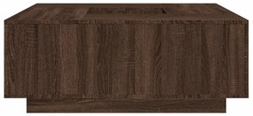 vidaXL Τραπεζάκι Σαλονιού Καφέ Δρυς 100x100x40 εκ. Επεξεργασμένο Ξύλο
