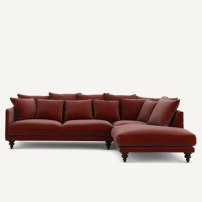 Γωνιακός καναπές από βελούδο, Lazare