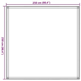 Χαλί Σκηνής Taupe 250 x 250 εκ. 310740