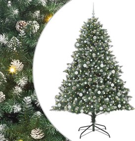 vidaXL Τεχνητό Χριστουγεννιάτικο Δέντρο με 300 LED Πράσινο 210 cm