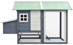 vidaXL Κοτέτσι Γκρι 170 x 81 x 110 εκ. από Μασίφ Ξύλο Πεύκου &amp; Ελάτης