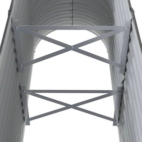 vidaXL Ζαρντινιέρα Ανθρακί 114x40x68 εκ Γαλβανισμένος χάλυβας