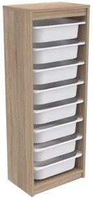 Συρταριέρα Παιδική Sani HM18201.03 45,5x29,6x118,5cm Sonoma-White