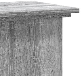 vidaXL Βάσεις Φυτών Γκρι Sonoma 33x33x100εκ. Επεξεργασμένο Ξύλο