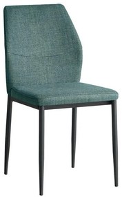 Καρέκλα Τραπεζαρίας Olivia Fylliana Ύφασμα Πετρόλ 58x43x87εκ 4αδα 58x43x87 εκ.
