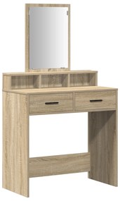 vidaXL Τουαλέτα με Συρτάρια Σονόμα Δρυς 79x41x140 εκ.