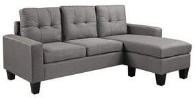Καναπές Γωνία Port Light Grey Ε9920,2 185x128x75 H.86cm Wood, Fabric