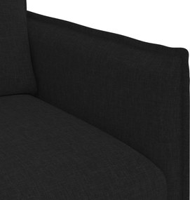 vidaXL Σετ Καναπέ 2 pcs Μαύρο 196 x 82 x 85 εκ Ύφασμα