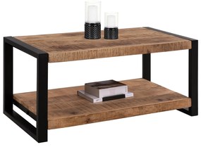 ΤΡΑΠΕΖΙ ΣΑΛΟΝΙΟΥ GATLIN HM8486.11 ΑΠΟ ΜΑΣΙΦ ΞΥΛΟ MANGO 100x45x45,5Υ εκ.