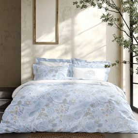 Σεντόνια King Size (Σετ) Nima Jacobus Γαλάζιο Χωρίς Λάστιχο 270x280