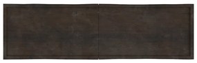 vidaXL Επιφ Τραπεζιού Αν Καφέ 220x60x(2-6)εκ.Ακατέργ. Μασίφ Ξύλο Δρυός