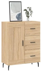 vidaXL Ντουλάπι Sonoma Δρυς 69,5 x 34 x 90 εκ. από Επεξεργασμένο Ξύλο