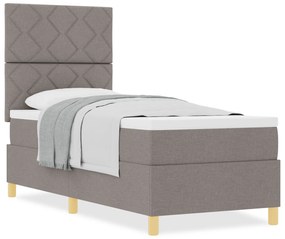 vidaXL Κρεβάτι Box Spring με Στρώμα Ταμπά 80x200 εκ. Ύφασμα