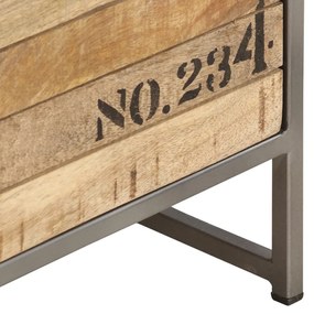 vidaXL Συρταριέρα 45 x 30 x 105 εκ. από Μασίφ Ξύλο Μάνγκο