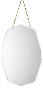 Supergreens Καθρέφτης Μεταλλικός Χρυσός 25x35 εκ.