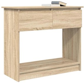vidaXL Τραπέζι κονσόλας με συρτάρια Sonoma Δρυς 85,5x38,5x74,5 cm