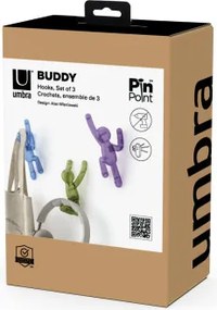 Umbra σετ 3 κρεμάστρες τοίχου/Buddy Hooks 1023674-1341
