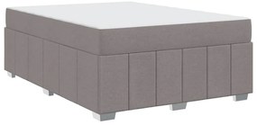 vidaXL Σκελετός Κρεβατιού Taupe 140 x 200 cm ύφασμα