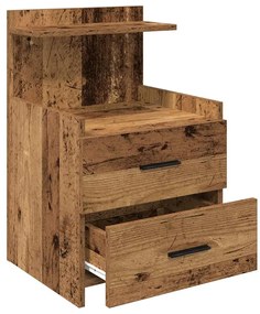 vidaXL Κομοδίνο με 2 Συρτάρια από Παλιό Ξύλο 40x36,5x62 εκ.