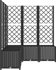 vidaXL Κήπος Μαύρο 120 x 120 x 136 cm