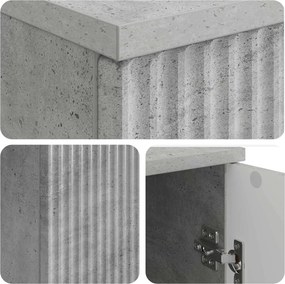 vidaXL Γραφείο Γκρι Σκυροδέματος 142,5 x 50 x 75 εκ.