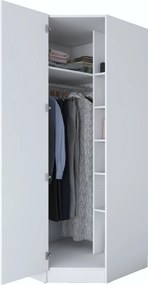 Ντουλάπα Λευκό BRETEL 91x57.5x210