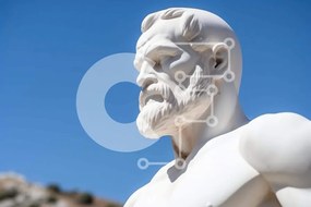 Intra Συλλεκτικό Ξύλινο Παζλ Plywood  4mm - Αρχαίο ελληνικό άγαλμα Σε Ξύλινο Κουτί - Διαστάσεις Puzzle: 10x10 cm – 25 κομμάτια