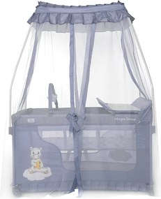 BABY COT MAGIC SLEEP COOL GREY HIPPO