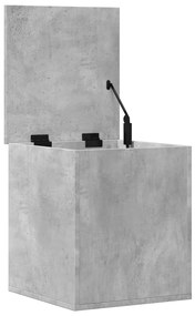 vidaXL Κουτί Αποθήκευσης Γκρι Σκυροδέματος 40x42x46 εκ. Επεξεργ. Ξύλο