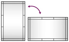 ΚΑΘΡΕΦΤΗΣ ΟΡΘΟΓΩΝΙΟΣ ΜΑΥΡΟΣ 60 X 100 ΕΚ. ΑΠΟ ΣΙΔΕΡΟ 358631