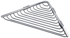 Γωνιακή Ραφιέρα Μπάνιου Reti 9636 21x21cm Chrome Karag Ανοξείδωτο Ατσάλι