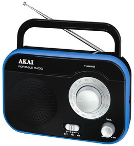 Akai PR003A-410B Φορητό αναλογικό ραδιόφωνο με είσοδο ακουστικών-110583-0410
